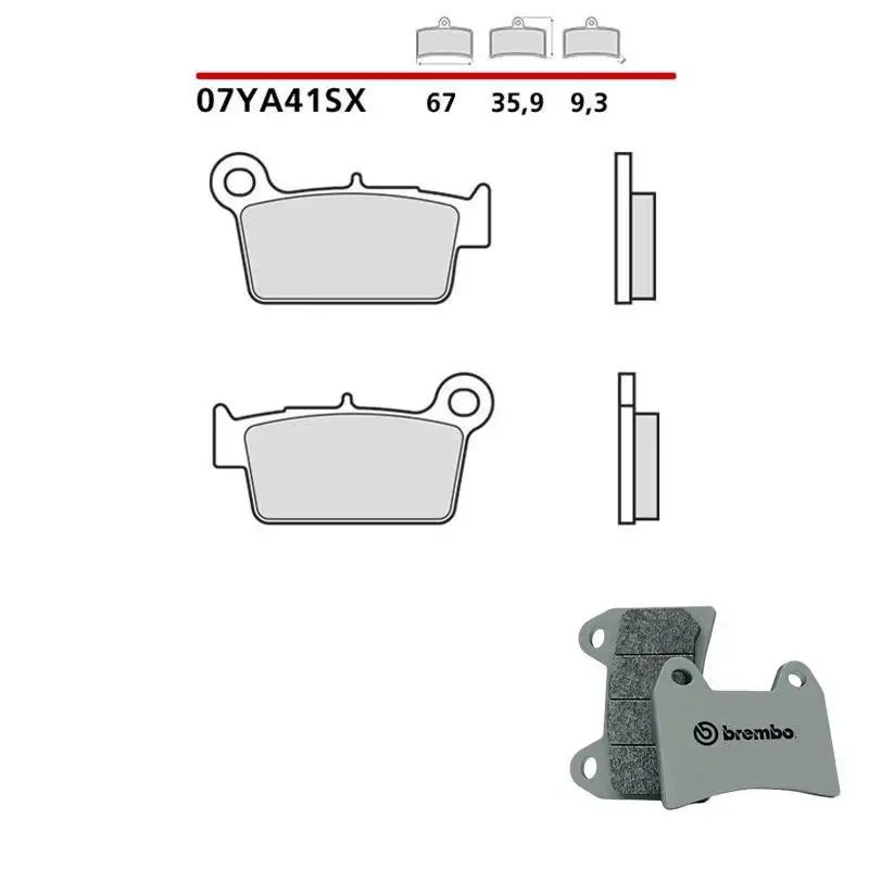Pastiglie freno posteriori Brembo per Kawasaki KX 250 4T 21-23 - Mescola SX sinterizzata 07YA41SX